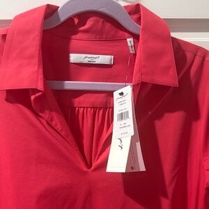 Foxcroft Vibrant Red Blouse